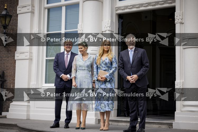 DEN HAAG 30 juni 2026 Koning Willem-Alexander, Koningin Maxima en Prinses Amalia is aanwezig bij de buitengewone vergadering van de Raad van State ter gelegenheid van het afscheid van de heer Thom de Graaf als vice-president.