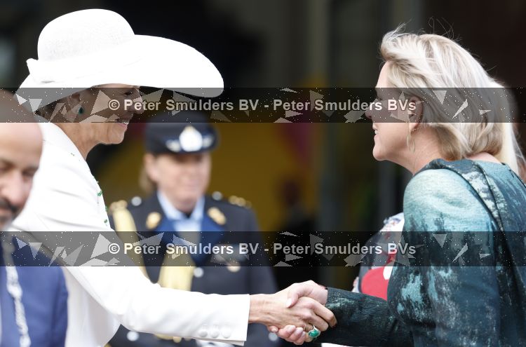 Arnhem 13 mei 2026
Koningin Maxima opent de State of Fashion BiÃ«nnale 2026. State of Fashion is een toonaangevend internationaal platform voor mode, textiel en maatschappelijke transitie. Minister van Onderwijs, Cultuur en Wetenschap Rianne Letschert was ook aanwezig  (Groene jurk)