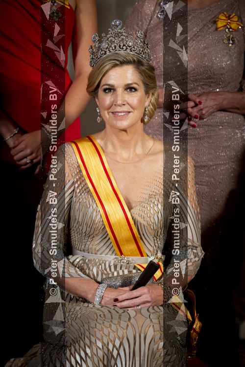 Amsterdam, 17 Juni 2026 Keizer Naruhito, keizerin Masako van Japan, Koning Willem Alexander Koningin Maxima Prinses Amalia en Prinses Ariane tijdens het staatsbanket in het Koninklijk Paleis Amsterdam. 

Naruhito brengt een driedaags staatsbezoek aan Nederland.

