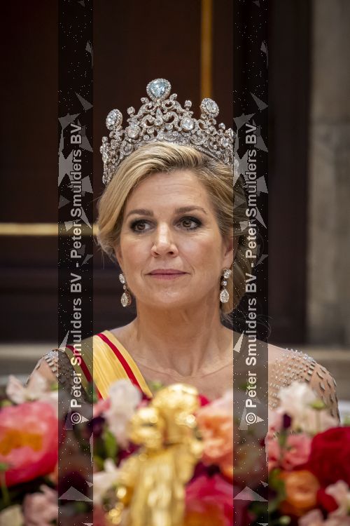 Amsterdam, 17 Juni 2026 Keizer Naruhito, keizerin Masako van Japan, Koning Willem Alexander Koningin Maxima Prinses Amalia en Prinses Ariane tijdens het staatsbanket in het Koninklijk Paleis Amsterdam. 

Naruhito brengt een driedaags staatsbezoek aan Nederland.


