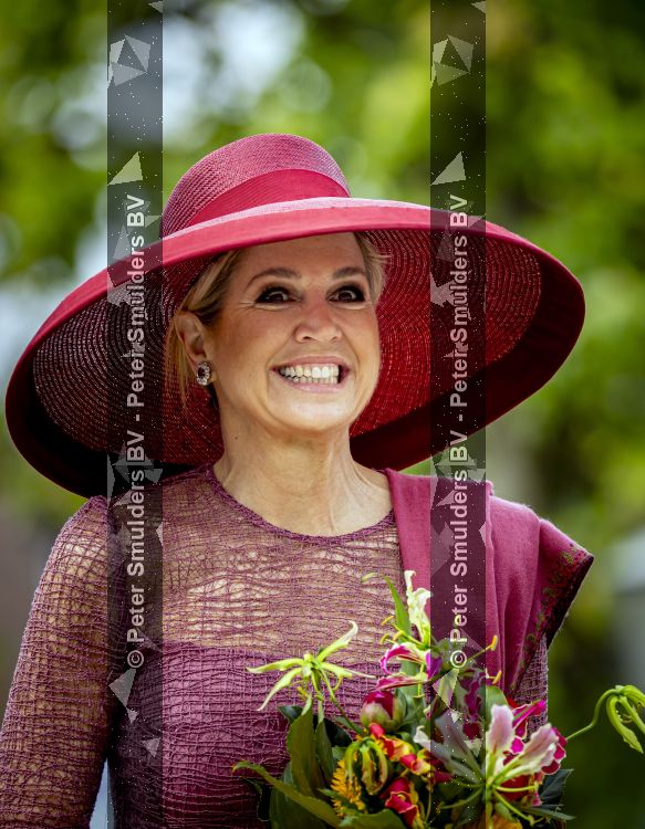 ROERMOND 19 mei 2026 Koning Willem Alexander en Koningin Maxima brengen een streekbezoek aan de gemeenten Maasgouw, Echt-Susteren, Roerdalen en Roermond. Tijdens het streekbezoek bezoekt het paar de schutterij in Wessem, Abdij Lilbosch in Echt, het smalste stukje Nederland in Illikhoven en Roermond, 19 Mei 2026. 