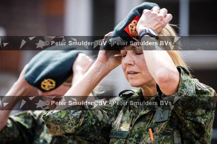 Breda 29 mei 2026
Koningin Maxima krijgt haar baret uitgereikt na afronding van haar training tot reservist, 29 Mei 2026.