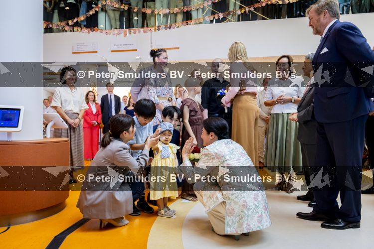 Utrecht, 19 Juni 2026 Keizer Nahurito, keizerin Masako van Japan en Koning Willem-Alexander en Koningin Maxima bezoeken het Prinses Maxima centrum voor kinder oncologie tijdens de derde dag van het Japanse staatsbezoek aan Nederland. 