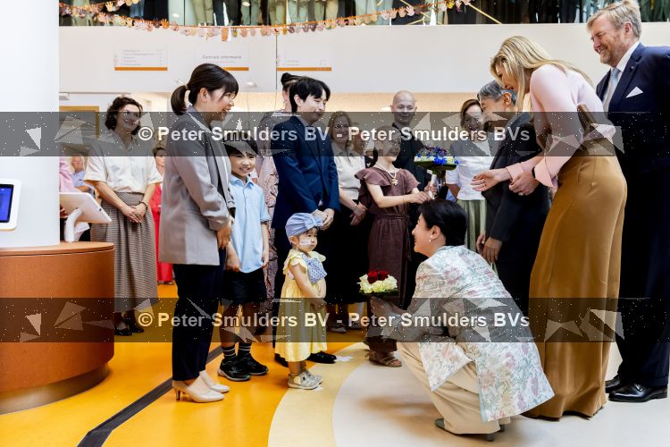 Utrecht, 19 Juni 2026 Keizer Nahurito, keizerin Masako van Japan en Koning Willem-Alexander en Koningin Maxima bezoeken het Prinses Maxima centrum voor kinder oncologie tijdens de derde dag van het Japanse staatsbezoek aan Nederland. 
