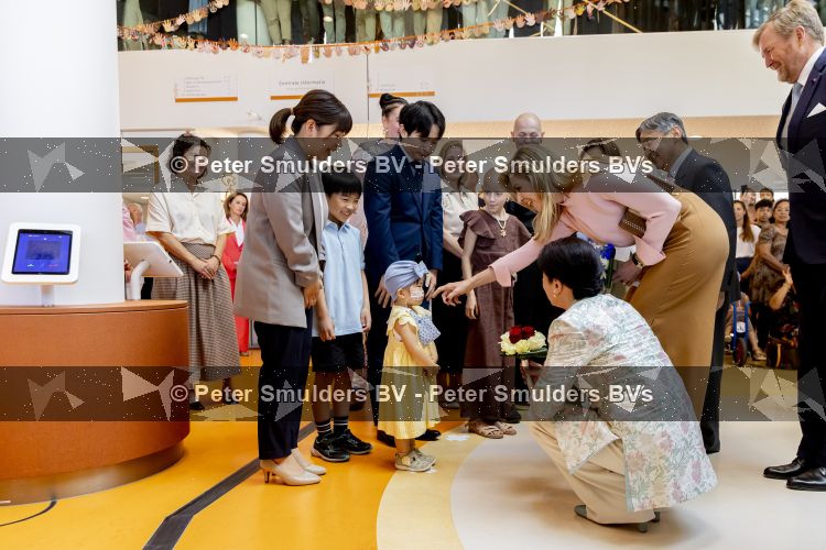 Utrecht, 19 Juni 2026 Keizer Nahurito, keizerin Masako van Japan en Koning Willem-Alexander en Koningin Maxima bezoeken het Prinses Maxima centrum voor kinder oncologie tijdens de derde dag van het Japanse staatsbezoek aan Nederland. 