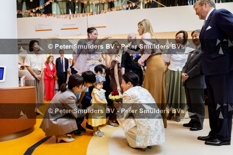 Utrecht, 19 Juni 2026 Keizer Nahurito, keizerin Masako van Japan en Koning Willem-Alexander en Koningin Maxima bezoeken het Prinses Maxima centrum voor kinder oncologie tijdens de derde dag van het Japanse staatsbezoek aan Nederland. 