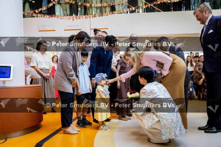 Utrecht, 19 Juni 2026 Keizer Nahurito, keizerin Masako van Japan en Koning Willem-Alexander en Koningin Maxima bezoeken het Prinses Maxima centrum voor kinder oncologie tijdens de derde dag van het Japanse staatsbezoek aan Nederland. 