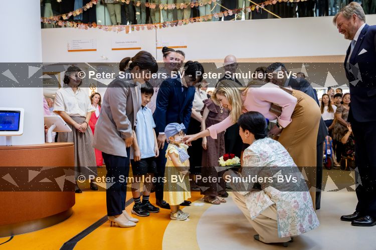 Utrecht, 19 Juni 2026 Keizer Nahurito, keizerin Masako van Japan en Koning Willem-Alexander en Koningin Maxima bezoeken het Prinses Maxima centrum voor kinder oncologie tijdens de derde dag van het Japanse staatsbezoek aan Nederland. 