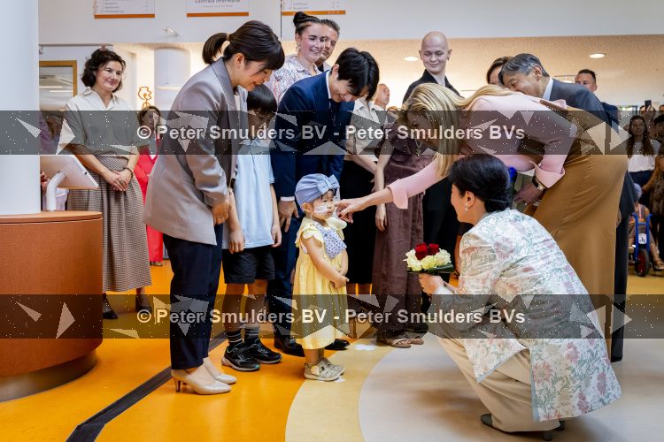 Utrecht, 19 Juni 2026 Keizer Nahurito, keizerin Masako van Japan en Koning Willem-Alexander en Koningin Maxima bezoeken het Prinses Maxima centrum voor kinder oncologie tijdens de derde dag van het Japanse staatsbezoek aan Nederland. 