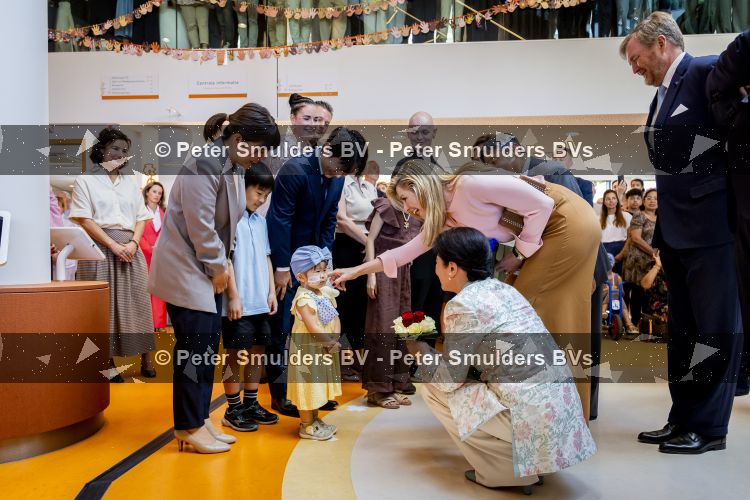 Utrecht, 19 Juni 2026 Keizer Nahurito, keizerin Masako van Japan en Koning Willem-Alexander en Koningin Maxima bezoeken het Prinses Maxima centrum voor kinder oncologie tijdens de derde dag van het Japanse staatsbezoek aan Nederland. 