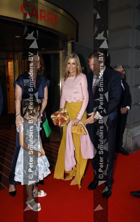 Amsterdam 3 juni 2026
Koning Willem Alexander en Koningin Maxima arriveren bij Carre  voor het Holland festival . Arthur v Dijk ontvangt ze .