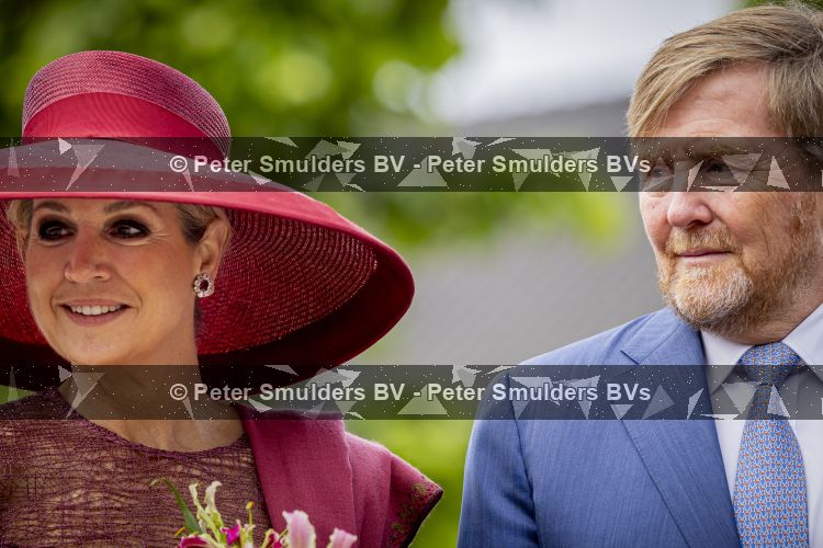 ROERMOND 19 mei 2026 Koning Willem Alexander en Koningin Maxima brengen een streekbezoek aan de gemeenten Maasgouw, Echt-Susteren, Roerdalen en Roermond. Tijdens het streekbezoek bezoekt het paar de schutterij in Wessem, Abdij Lilbosch in Echt, het smalste stukje Nederland in Illikhoven en Roermond, 19 Mei 2026. 
