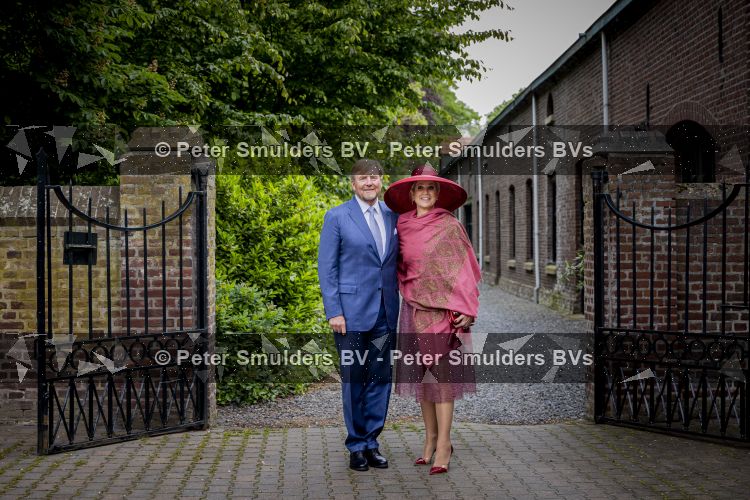 ROERMOND 19 mei 2026 Koning Willem Alexander en Koningin Maxima brengen een streekbezoek aan de gemeenten Maasgouw, Echt-Susteren, Roerdalen en Roermond. Tijdens het streekbezoek bezoekt het paar de schutterij in Wessem, Abdij Lilbosch in Echt, het smalste stukje Nederland in Illikhoven en Roermond, 19 Mei 2026. 