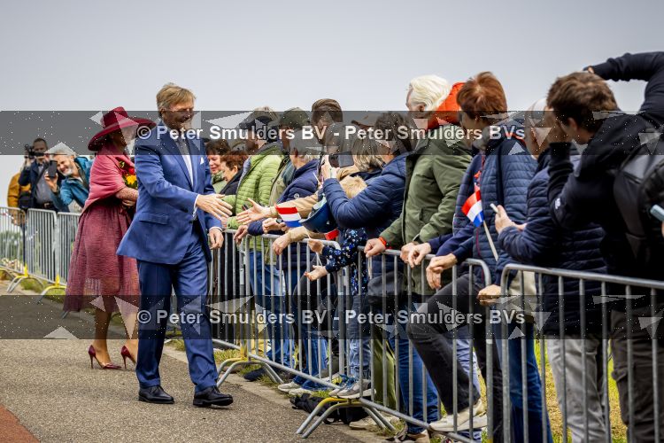 ROERMOND 19 mei 2026 Koning Willem Alexander en Koningin Maxima brengen een streekbezoek aan de gemeenten Maasgouw, Echt-Susteren, Roerdalen en Roermond. Tijdens het streekbezoek bezoekt het paar de schutterij in Wessem, Abdij Lilbosch in Echt, het smalste stukje Nederland in Illikhoven en Roermond, 19 Mei 2026. 