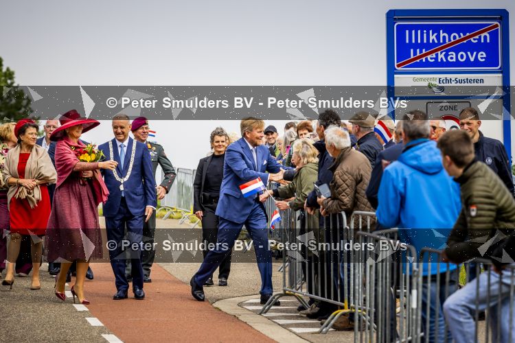 ROERMOND 19 mei 2026 Koning Willem Alexander en Koningin Maxima brengen een streekbezoek aan de gemeenten Maasgouw, Echt-Susteren, Roerdalen en Roermond. Tijdens het streekbezoek bezoekt het paar de schutterij in Wessem, Abdij Lilbosch in Echt, het smalste stukje Nederland in Illikhoven en Roermond, 19 Mei 2026. 