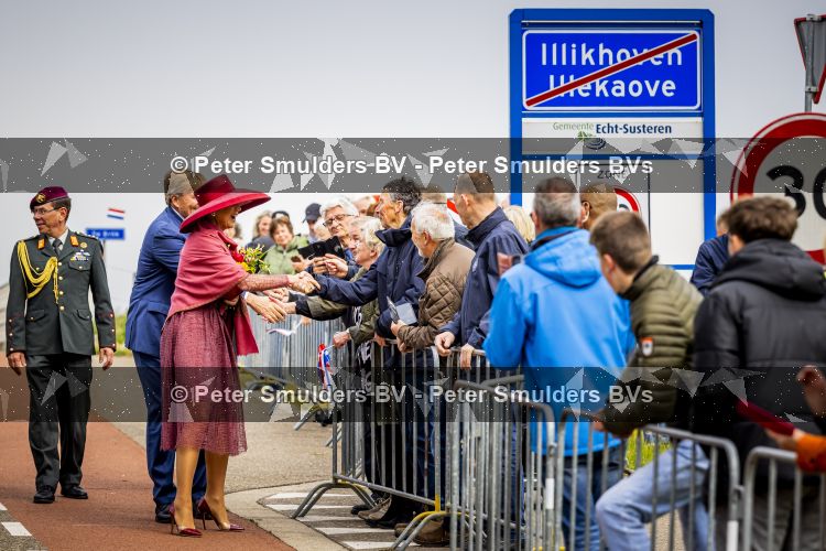 ROERMOND 19 mei 2026 Koning Willem Alexander en Koningin Maxima brengen een streekbezoek aan de gemeenten Maasgouw, Echt-Susteren, Roerdalen en Roermond. Tijdens het streekbezoek bezoekt het paar de schutterij in Wessem, Abdij Lilbosch in Echt, het smalste stukje Nederland in Illikhoven en Roermond, 19 Mei 2026. 