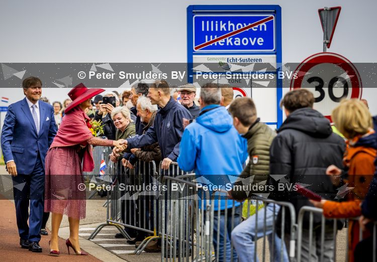 ROERMOND 19 mei 2026 Koning Willem Alexander en Koningin Maxima brengen een streekbezoek aan de gemeenten Maasgouw, Echt-Susteren, Roerdalen en Roermond. Tijdens het streekbezoek bezoekt het paar de schutterij in Wessem, Abdij Lilbosch in Echt, het smalste stukje Nederland in Illikhoven en Roermond, 19 Mei 2026. 