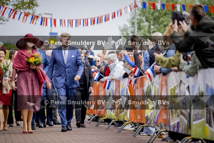 ROERMOND 19 mei 2026 Koning Willem Alexander en Koningin Maxima brengen een streekbezoek aan de gemeenten Maasgouw, Echt-Susteren, Roerdalen en Roermond. Tijdens het streekbezoek bezoekt het paar de schutterij in Wessem, Abdij Lilbosch in Echt, het smalste stukje Nederland in Illikhoven en Roermond, 19 Mei 2026. 