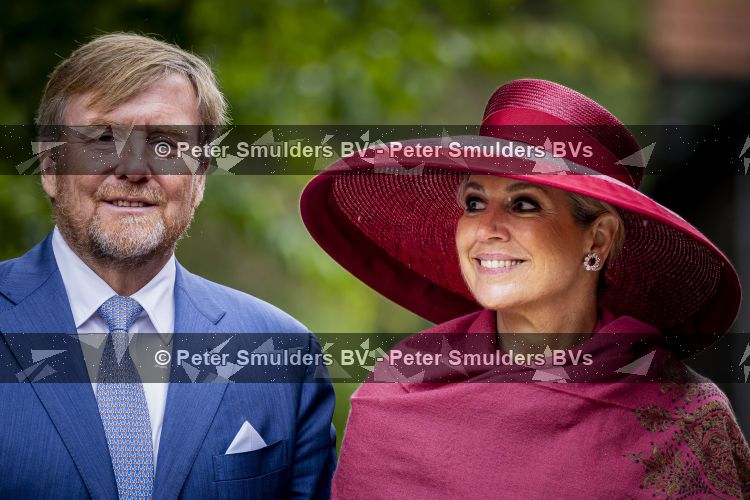 ROERMOND 19 mei 2026 Koning Willem Alexander en Koningin Maxima brengen een streekbezoek aan de gemeenten Maasgouw, Echt-Susteren, Roerdalen en Roermond. Tijdens het streekbezoek bezoekt het paar de schutterij in Wessem, Abdij Lilbosch in Echt, het smalste stukje Nederland in Illikhoven en Roermond, 19 Mei 2026. 