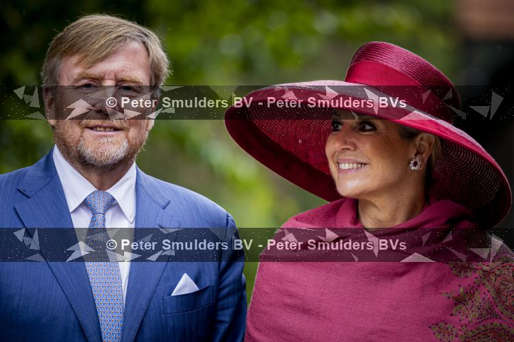 ROERMOND 19 mei 2026 Koning Willem Alexander en Koningin Maxima brengen een streekbezoek aan de gemeenten Maasgouw, Echt-Susteren, Roerdalen en Roermond. Tijdens het streekbezoek bezoekt het paar de schutterij in Wessem, Abdij Lilbosch in Echt, het smalste stukje Nederland in Illikhoven en Roermond, 19 Mei 2026. 