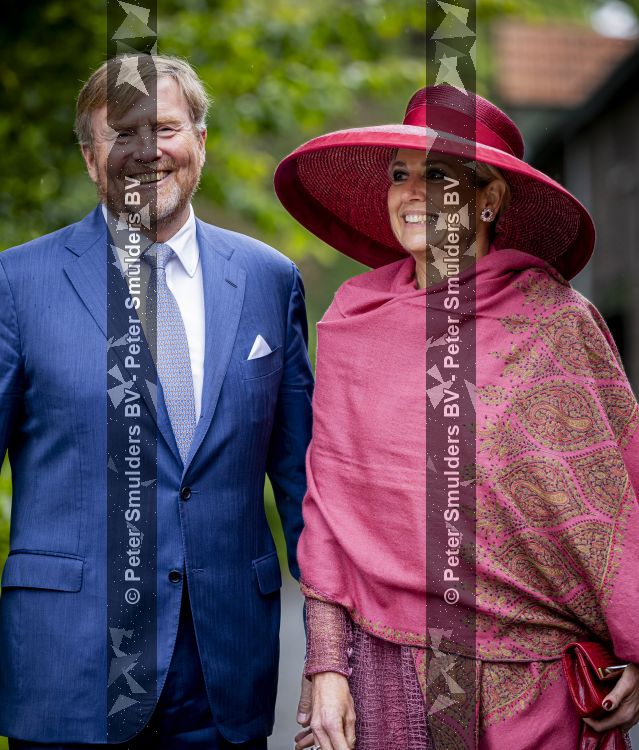 ROERMOND 19 mei 2026 Koning Willem Alexander en Koningin Maxima brengen een streekbezoek aan de gemeenten Maasgouw, Echt-Susteren, Roerdalen en Roermond. Tijdens het streekbezoek bezoekt het paar de schutterij in Wessem, Abdij Lilbosch in Echt, het smalste stukje Nederland in Illikhoven en Roermond, 19 Mei 2026. 
