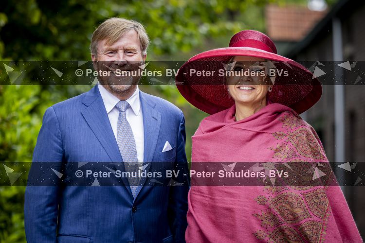 ROERMOND 19 mei 2026 Koning Willem Alexander en Koningin Maxima brengen een streekbezoek aan de gemeenten Maasgouw, Echt-Susteren, Roerdalen en Roermond. Tijdens het streekbezoek bezoekt het paar de schutterij in Wessem, Abdij Lilbosch in Echt, het smalste stukje Nederland in Illikhoven en Roermond, 19 Mei 2026. 