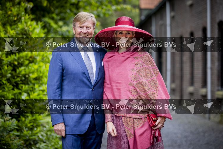 ROERMOND 19 mei 2026 Koning Willem Alexander en Koningin Maxima brengen een streekbezoek aan de gemeenten Maasgouw, Echt-Susteren, Roerdalen en Roermond. Tijdens het streekbezoek bezoekt het paar de schutterij in Wessem, Abdij Lilbosch in Echt, het smalste stukje Nederland in Illikhoven en Roermond, 19 Mei 2026. 