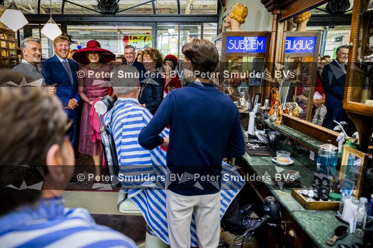 ROERMOND 19 mei 2026 Koning Willem Alexander en Koningin Maxima brengen een streekbezoek aan de gemeenten Maasgouw, Echt-Susteren, Roerdalen en Roermond. Tijdens het streekbezoek bezoekt het paar de schutterij in Wessem, Abdij Lilbosch in Echt, het smalste stukje Nederland in Illikhoven en Roermond, 19 Mei 2026. 