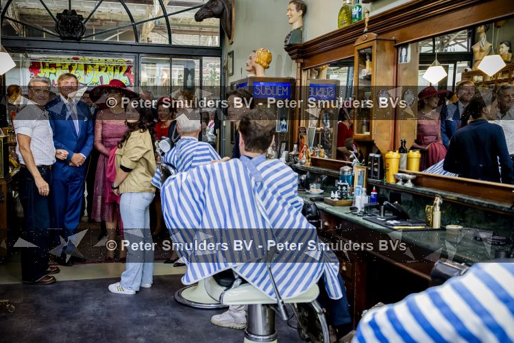 ROERMOND 19 mei 2026 Koning Willem Alexander en Koningin Maxima brengen een streekbezoek aan de gemeenten Maasgouw, Echt-Susteren, Roerdalen en Roermond. Tijdens het streekbezoek bezoekt het paar de schutterij in Wessem, Abdij Lilbosch in Echt, het smalste stukje Nederland in Illikhoven en Roermond, 19 Mei 2026. 