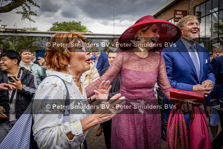 ROERMOND 19 mei 2026 Koning Willem Alexander en Koningin Maxima brengen een streekbezoek aan de gemeenten Maasgouw, Echt-Susteren, Roerdalen en Roermond. Tijdens het streekbezoek bezoekt het paar de schutterij in Wessem, Abdij Lilbosch in Echt, het smalste stukje Nederland in Illikhoven en Roermond, 19 Mei 2026. 