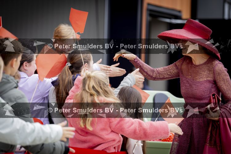 ROERMOND 19 mei 2026 Koning Willem Alexander en Koningin Maxima brengen een streekbezoek aan de gemeenten Maasgouw, Echt-Susteren, Roerdalen en Roermond. Tijdens het streekbezoek bezoekt het paar de schutterij in Wessem, Abdij Lilbosch in Echt, het smalste stukje Nederland in Illikhoven en Roermond, 19 Mei 2026. 