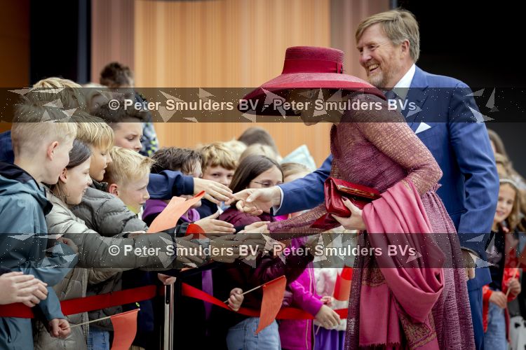 ROERMOND 19 mei 2026 Koning Willem Alexander en Koningin Maxima brengen een streekbezoek aan de gemeenten Maasgouw, Echt-Susteren, Roerdalen en Roermond. Tijdens het streekbezoek bezoekt het paar de schutterij in Wessem, Abdij Lilbosch in Echt, het smalste stukje Nederland in Illikhoven en Roermond, 19 Mei 2026. 