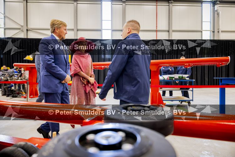 ROERMOND 19 mei 2026 Koning Willem Alexander en Koningin Maxima brengen een streekbezoek aan de gemeenten Maasgouw, Echt-Susteren, Roerdalen en Roermond. Tijdens het streekbezoek bezoekt het paar de schutterij in Wessem, Abdij Lilbosch in Echt, het smalste stukje Nederland in Illikhoven en Roermond, 19 Mei 2026. 