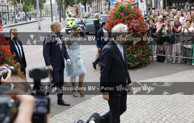 Den Haag 30 juni 2026
Koning Willem Alexander Koningin Maxima en prinses Amalia bij afscheid van Thom de Graaf in raad v State .