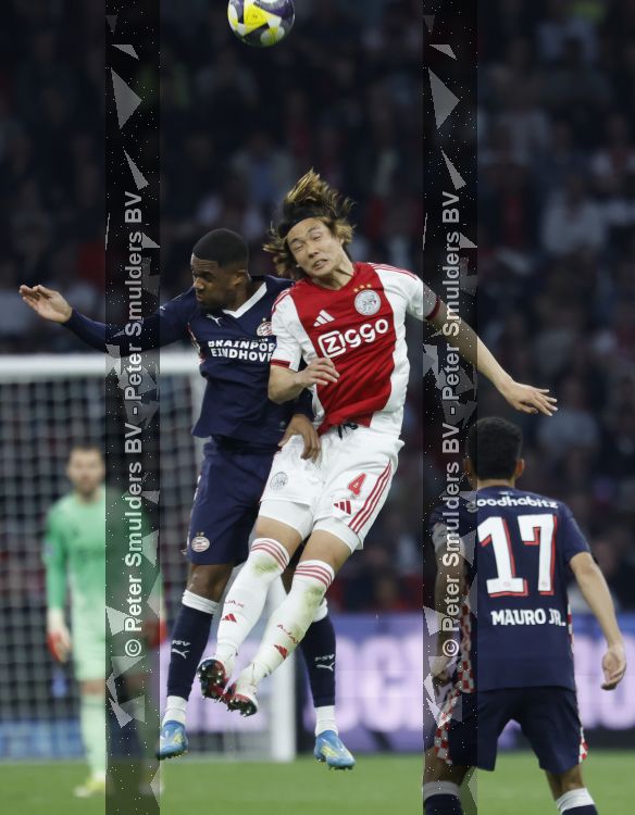 Amsterdam, 2 Mei 2026
Kompetitiewedstrijd AJAX-PSV, eindstand 2-2
Myron Boadu en Ko Itakura