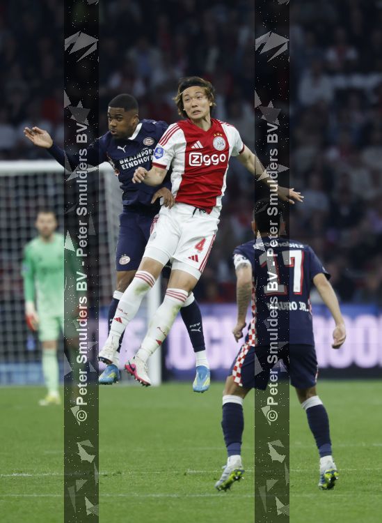 Amsterdam, 2 Mei 2026
Kompetitiewedstrijd AJAX-PSV, eindstand 2-2
Myron Boadu en Ko Itakura