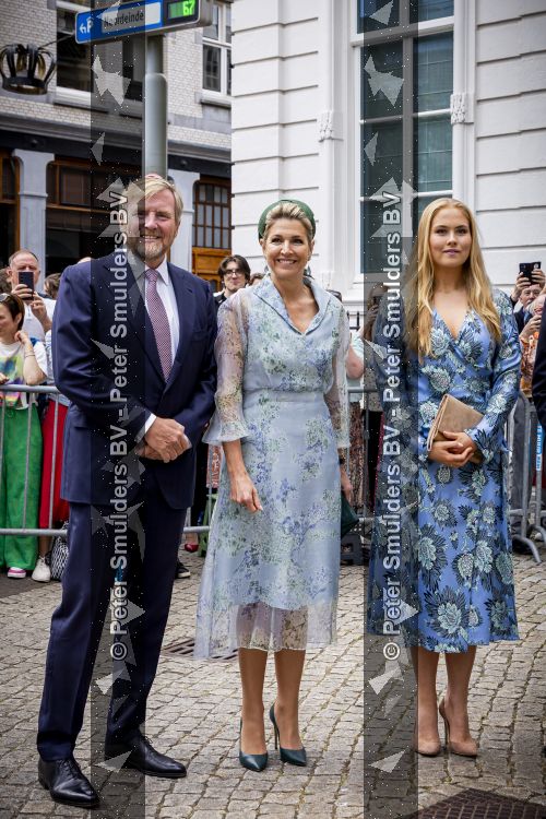 DEN HAAG 30 juni 2026 Koning Willem-Alexander, Koningin Maxima en Prinses Amalia is aanwezig bij de buitengewone vergadering van de Raad van State ter gelegenheid van het afscheid van de heer Thom de Graaf als vice-president.