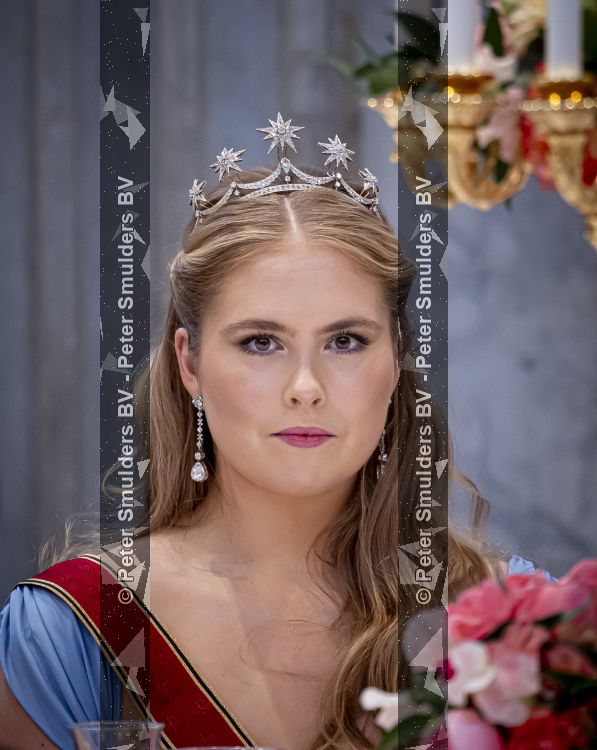 Amsterdam 9 juni 2026
Op uitnodiging van Zijne Majesteit de Koning - Koning Willem Alexander en Koningin Maxima brengt de bondspresident van Duitsland, Frank-Walter Steinmeier, een staatsbezoek aan Nederland. Hij wordt hierbij vergezeld door zijn echtgenote Elke BÃ¼denbender. Prinses Amalia was er s avonds bij het staatsbanket ook bij . Ze droeg het diadeem wat haar moeder tijdens trouwerij droeg.