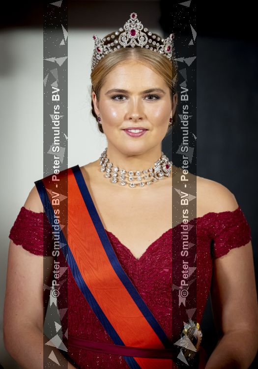 Amsterdam, 17 Juni 2026 Keizer Naruhito, keizerin Masako van Japan, Koning Willem Alexander Koningin Maxima Prinses Amalia en Prinses Ariane tijdens het staatsbanket in het Koninklijk Paleis Amsterdam. 

Naruhito brengt een driedaags staatsbezoek aan Nederland.

