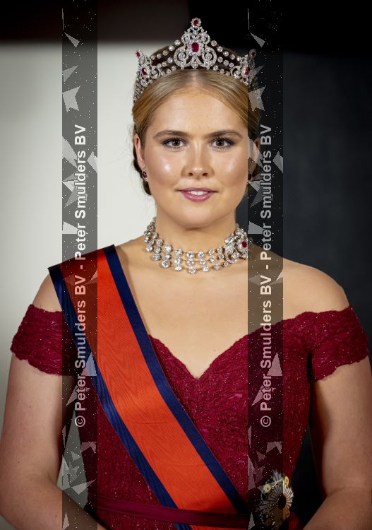 Amsterdam, 17 Juni 2026 Keizer Naruhito, keizerin Masako van Japan, Koning Willem Alexander Koningin Maxima Prinses Amalia en Prinses Ariane tijdens het staatsbanket in het Koninklijk Paleis Amsterdam. 

Naruhito brengt een driedaags staatsbezoek aan Nederland.

