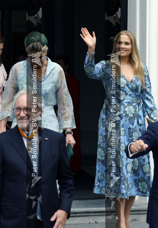 Den Haag 30 juni 2026
Koning Willem Alexander Koningin Maxima en prinses Amalia bij afscheid van Thom de Graaf in raad v State .