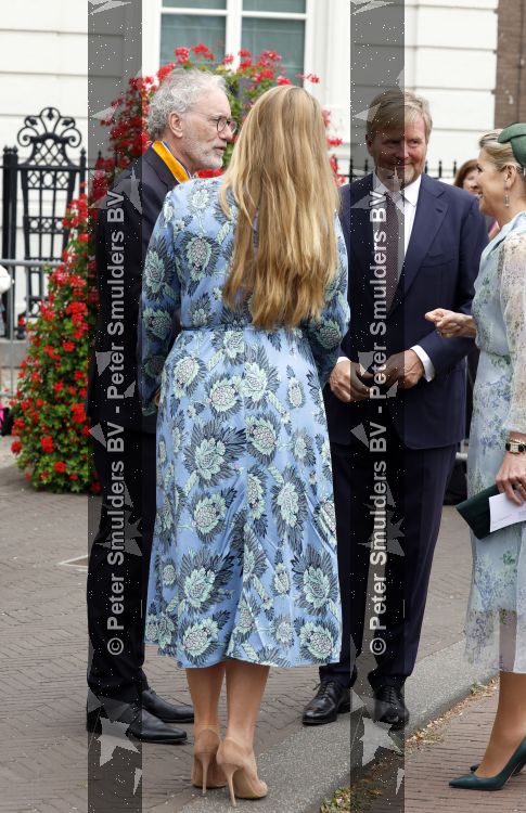 Den Haag 30 juni 2026
Koning Willem Alexander Koningin Maxima en prinses Amalia bij afscheid van Thom de Graaf in raad v State .