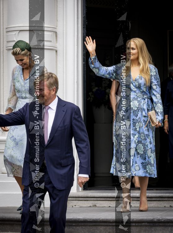 DEN HAAG 30 juni 2026 Koning Willem-Alexander, Koningin Maxima en Prinses Amalia is aanwezig bij de buitengewone vergadering van de Raad van State ter gelegenheid van het afscheid van de heer Thom de Graaf als vice-president.