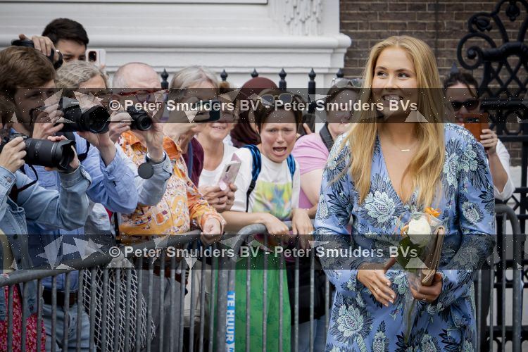 DEN HAAG 30 juni 2026 Koning Willem-Alexander, Koningin Maxima en Prinses Amalia is aanwezig bij de buitengewone vergadering van de Raad van State ter gelegenheid van het afscheid van de heer Thom de Graaf als vice-president.