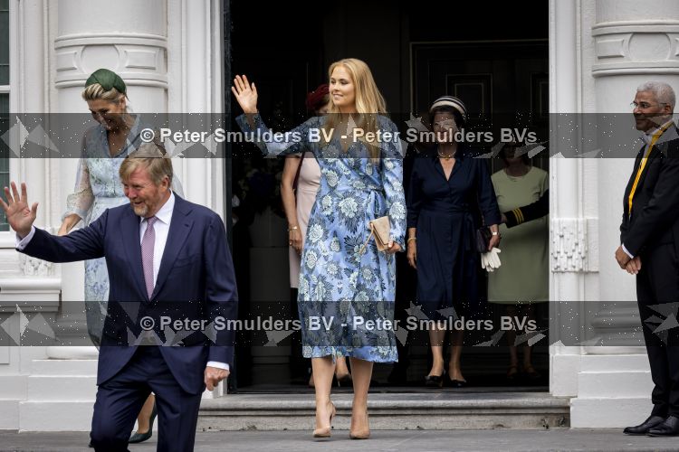 DEN HAAG 30 juni 2026 Koning Willem-Alexander, Koningin Maxima en Prinses Amalia is aanwezig bij de buitengewone vergadering van de Raad van State ter gelegenheid van het afscheid van de heer Thom de Graaf als vice-president.