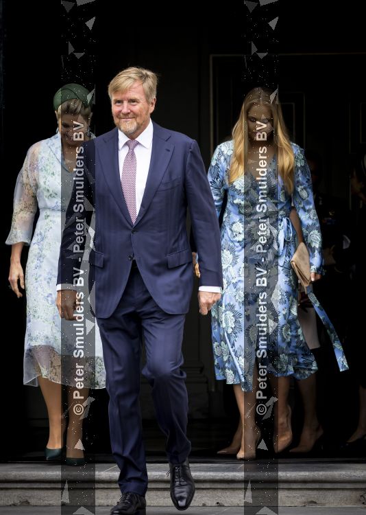 DEN HAAG 30 juni 2026 Koning Willem-Alexander, Koningin Maxima en Prinses Amalia is aanwezig bij de buitengewone vergadering van de Raad van State ter gelegenheid van het afscheid van de heer Thom de Graaf als vice-president.