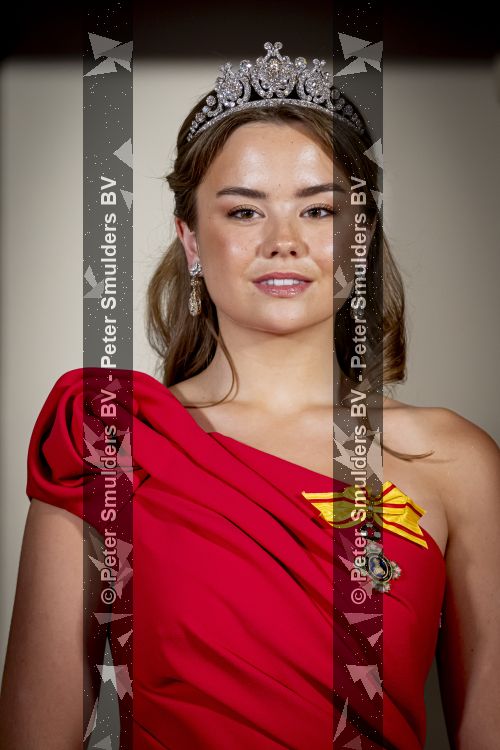 Amsterdam, 17 Juni 2026 Keizer Naruhito, keizerin Masako van Japan, Koning Willem Alexander Koningin Maxima Prinses Amalia en Prinses Ariane tijdens het staatsbanket in het Koninklijk Paleis Amsterdam. 

Naruhito brengt een driedaags staatsbezoek aan Nederland.

