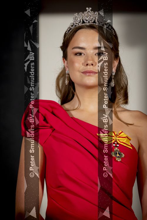 Amsterdam, 17 Juni 2026 Keizer Naruhito, keizerin Masako van Japan, Koning Willem Alexander Koningin Maxima Prinses Amalia en Prinses Ariane tijdens het staatsbanket in het Koninklijk Paleis Amsterdam. 

Naruhito brengt een driedaags staatsbezoek aan Nederland.

