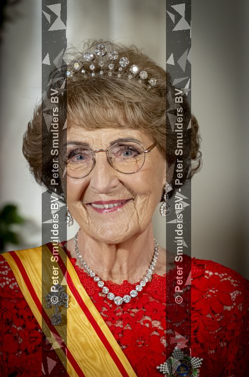 Amsterdam, 17 Juni 2026 Keizer Naruhito, keizerin Masako van Japan, Koning Willem Alexander Koningin Maxima Prinses Amalia en Prinses Ariane tijdens het staatsbanket in het Koninklijk Paleis Amsterdam. 

Naruhito brengt een driedaags staatsbezoek aan Nederland.

