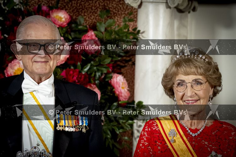 Amsterdam, 17 Juni 2026 Keizer Naruhito, keizerin Masako van Japan, Koning Willem Alexander Koningin Maxima Prinses Amalia en Prinses Ariane tijdens het staatsbanket in het Koninklijk Paleis Amsterdam. 

Naruhito brengt een driedaags staatsbezoek aan Nederland.

